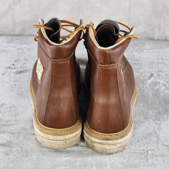 Vintage Weinbrenner The Ultimate Wading Shoe Mens 11 Brown Leather Boots USA main image 9